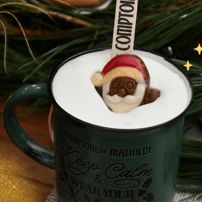 Lecca lecca per Cioccolata calda 'Babbo Natale' 30g