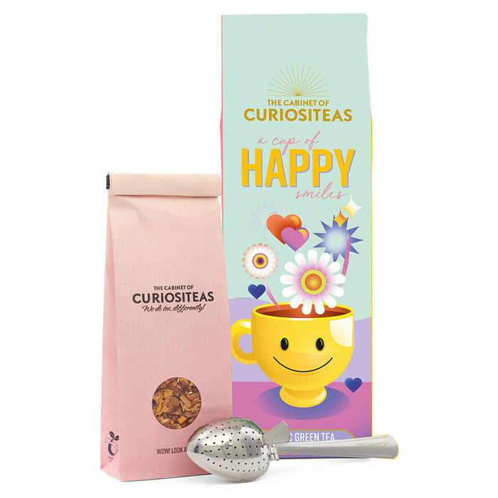 Tè verde "A Cup of Happy Smiles" con infusore 80g