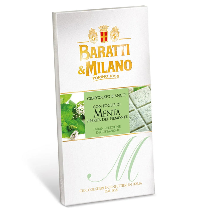 Tavoletta Cioccolato Bianco alla Menta 75g