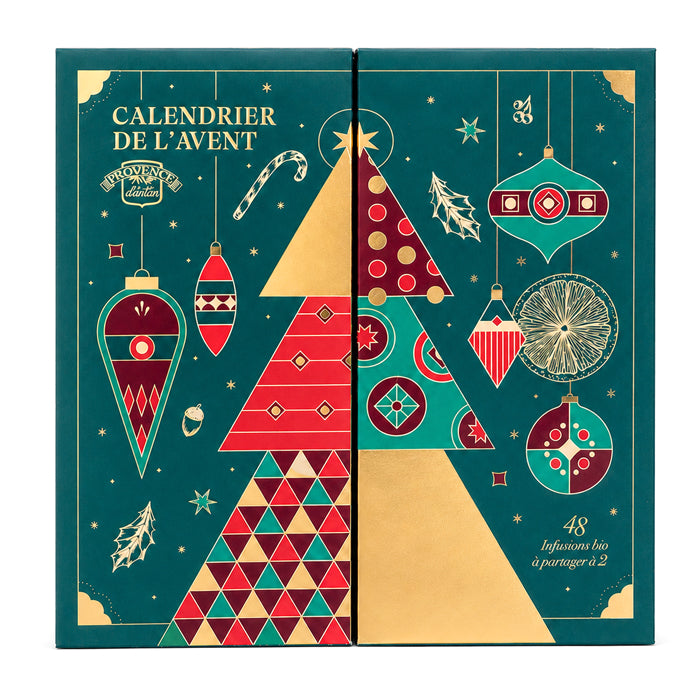 Calendario dell'avvento con 48 tè e tisane BIO