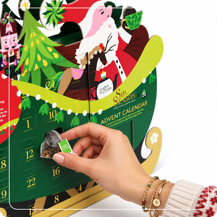 Calendario dell'Avvento "Slitta" con tè e tisane BIO