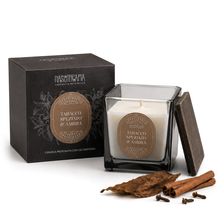 Spiced Tobacco and Amber Candle 200g