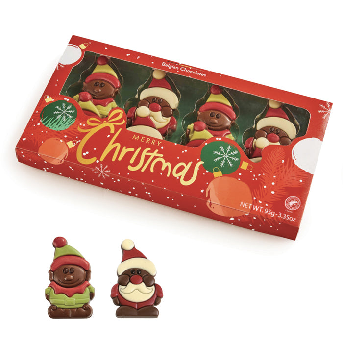Soggetti Natalizi di cioccolato 95g (Elfi e Babbi)