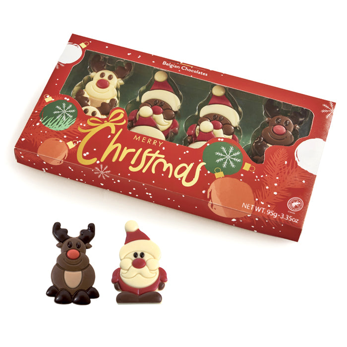 Soggetti Natalizi di cioccolato 95g (Babbi e Renne)