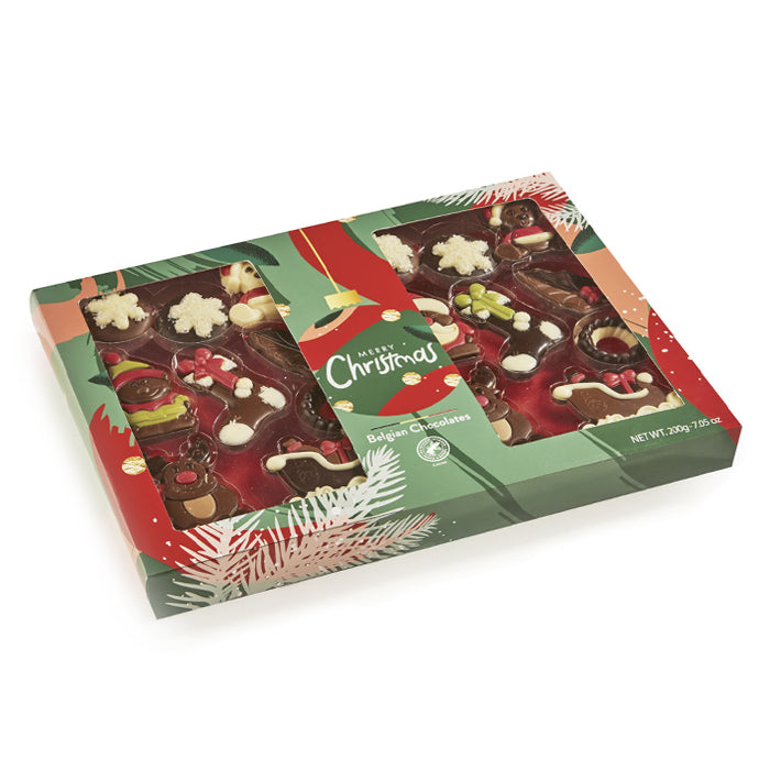 Confezione regalo di Praline e Soggetti Natalizi 200g