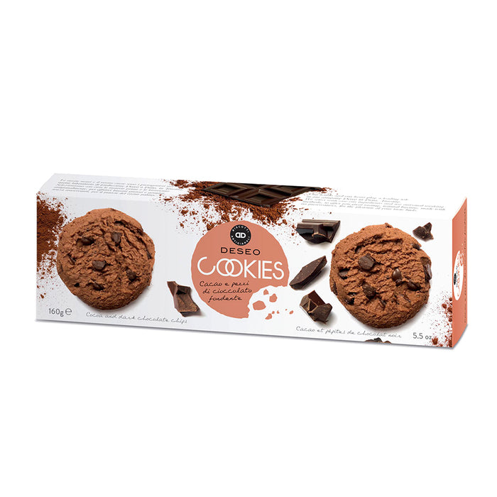 Cookies cacao e cioccolato fondente 160g