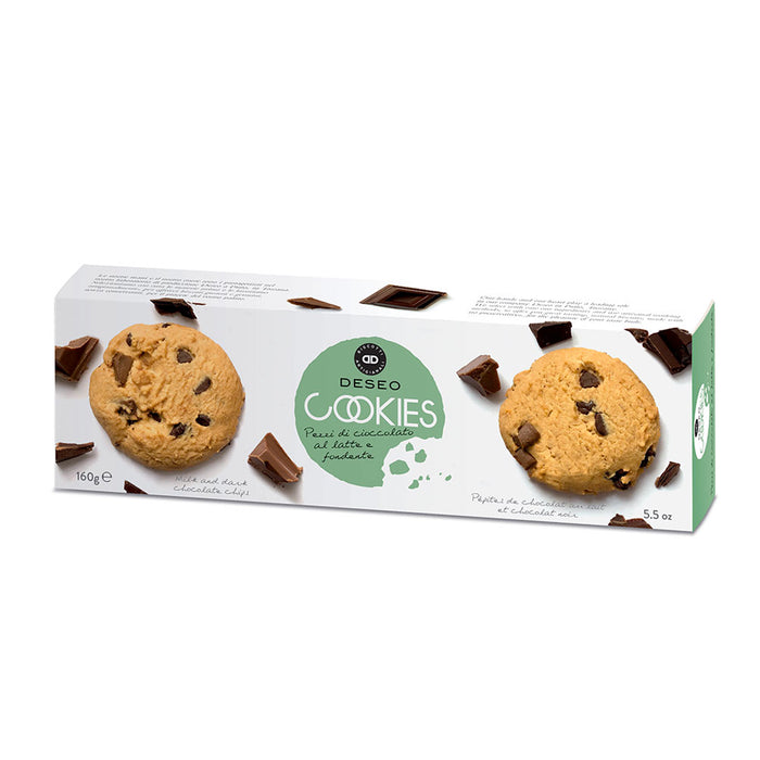 Cookies con cioccolato al latte e fondente 160g