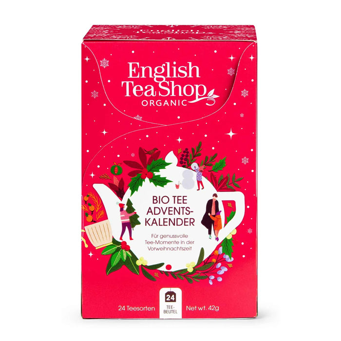 Pocket advent calendar with organic herbal teas