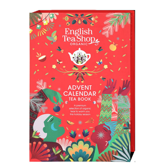 Calendario dell'Avvento "Tea Book" con tè e tisane BIO (rosso)
