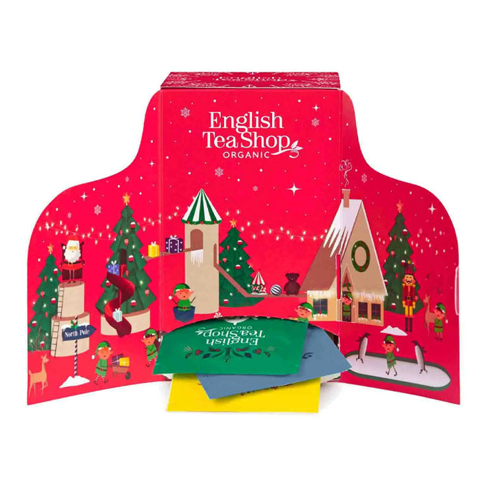 Pocket advent calendar with organic herbal teas