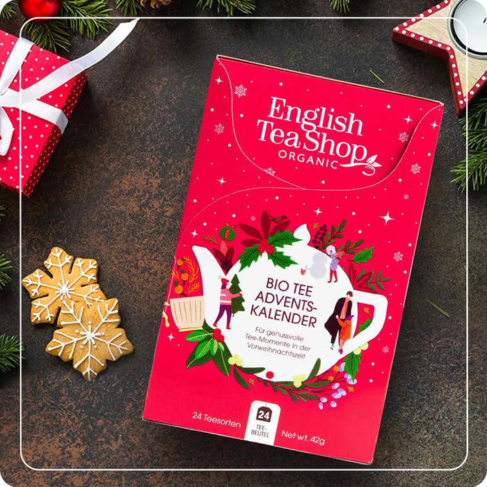 Pocket advent calendar with organic herbal teas