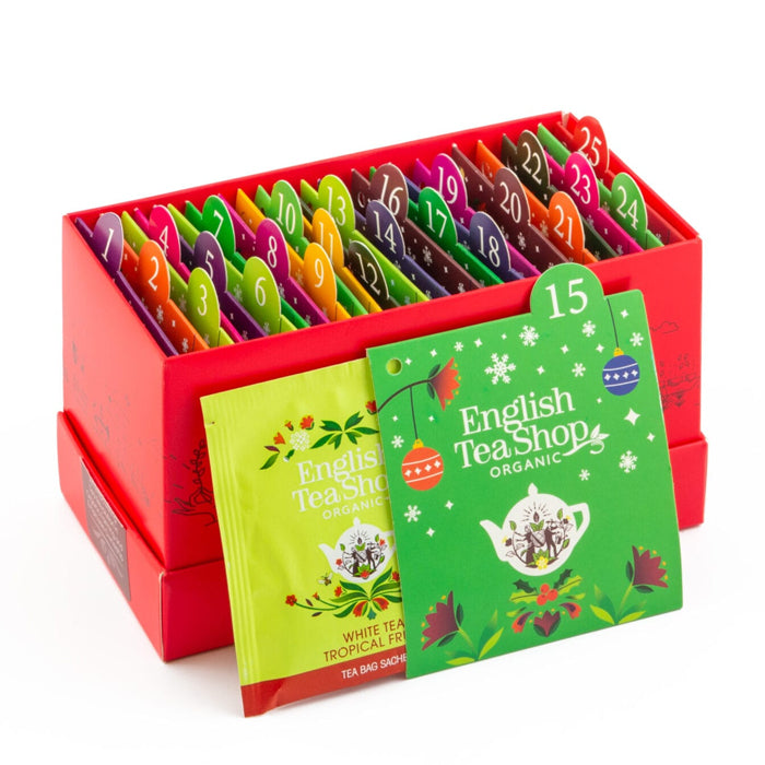 Calendario dell'Avvento "White Xmas Countdown" con tè e tisane BIO