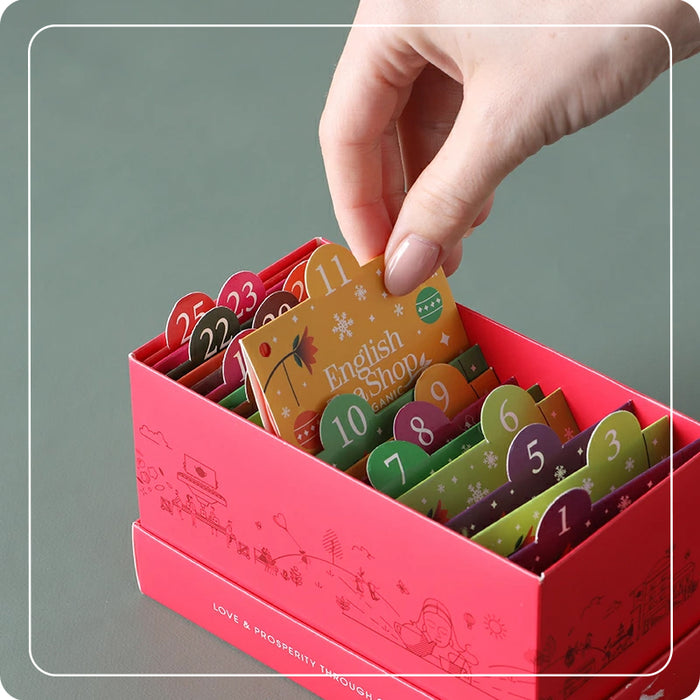Calendario dell'Avvento "Red Xmas Countdown" con tè e tisane BIO