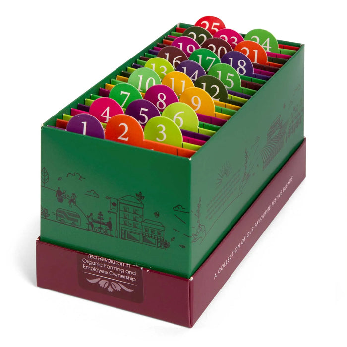 Calendario dell'Avvento "Green Xmas Countdown" con tè e tisane BIO