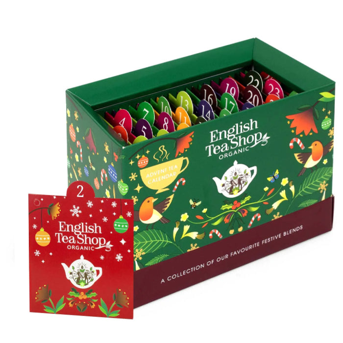 Calendario dell'Avvento "Green Xmas Countdown" con tè e tisane BIO
