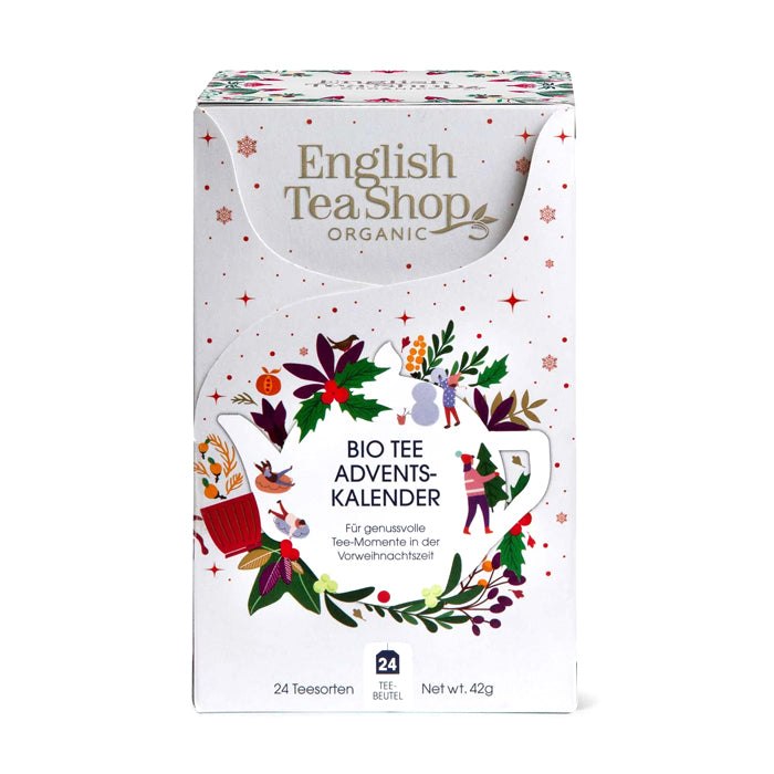 Pocket advent calendar with organic herbal teas