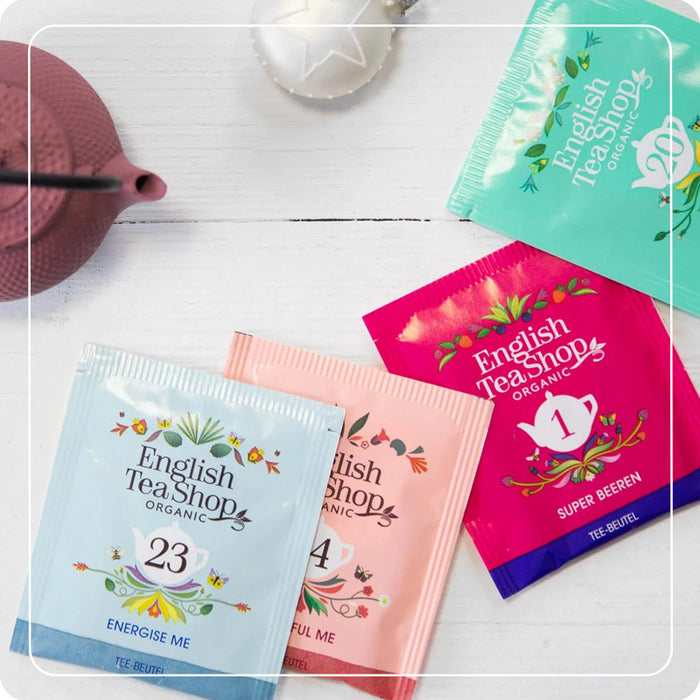 Pocket advent calendar with organic herbal teas