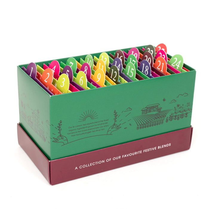 Calendario dell'Avvento "Green Xmas Countdown" con tè e tisane BIO