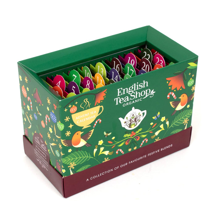 Calendario dell'Avvento "Green Xmas Countdown" con tè e tisane BIO