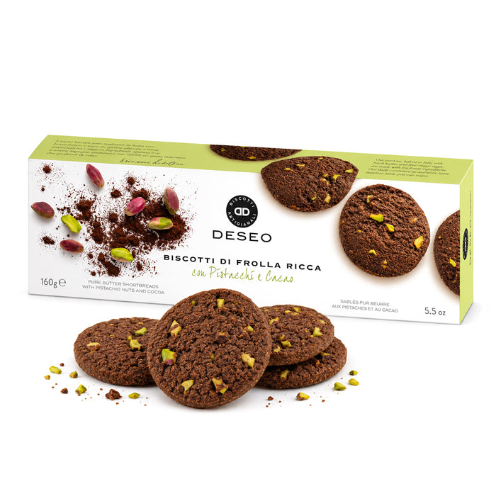 Frolla con pistacchi e cacao 160g