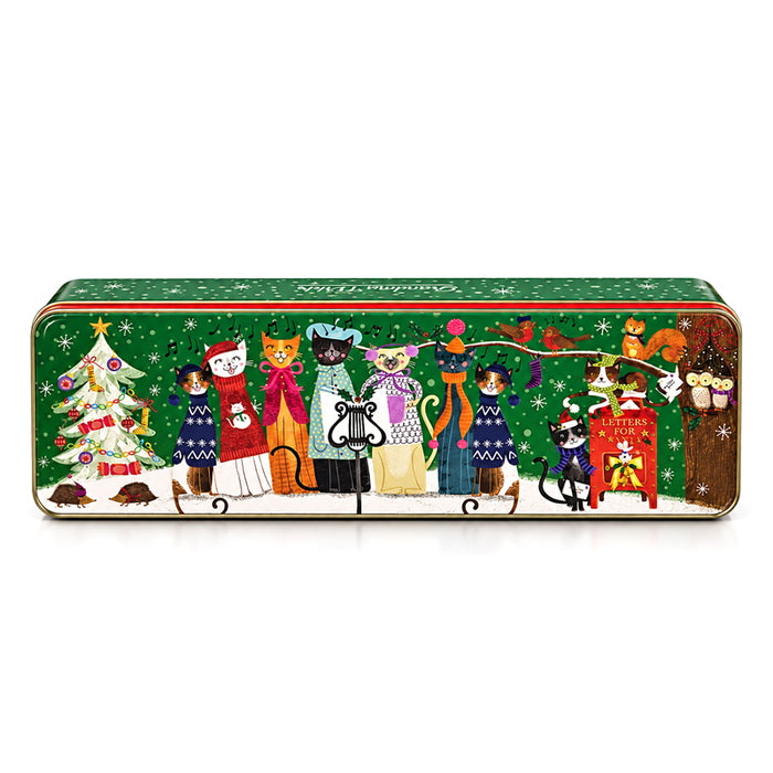 Scatola "Christmas Cats" con biscotti alla panna 200g