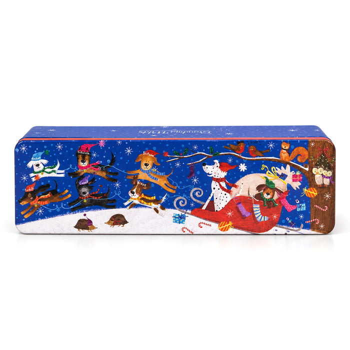 Scatola "Christmas Dogs" con biscotti alla panna 200g