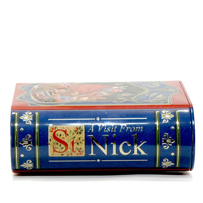 Libro di Natale "A Visit from St Nick" con Cioccolatini (blu)