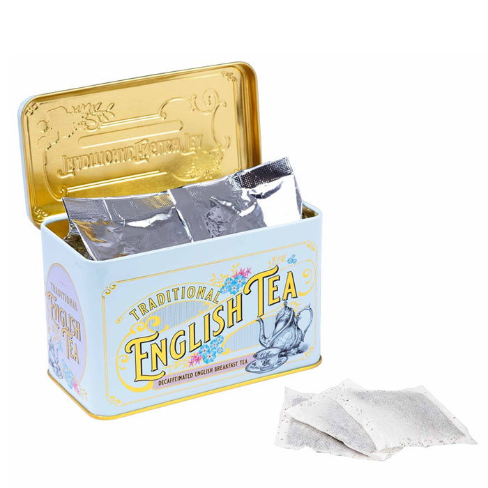 English Breakfast Tea Deteinato Latta 40 bustine