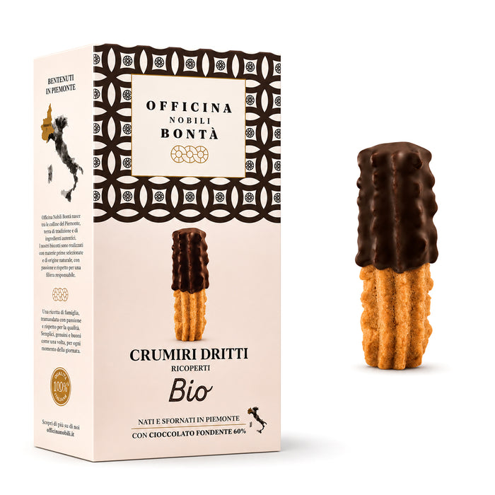 Crumiri ricoperti di cioccolato BIO 170g
