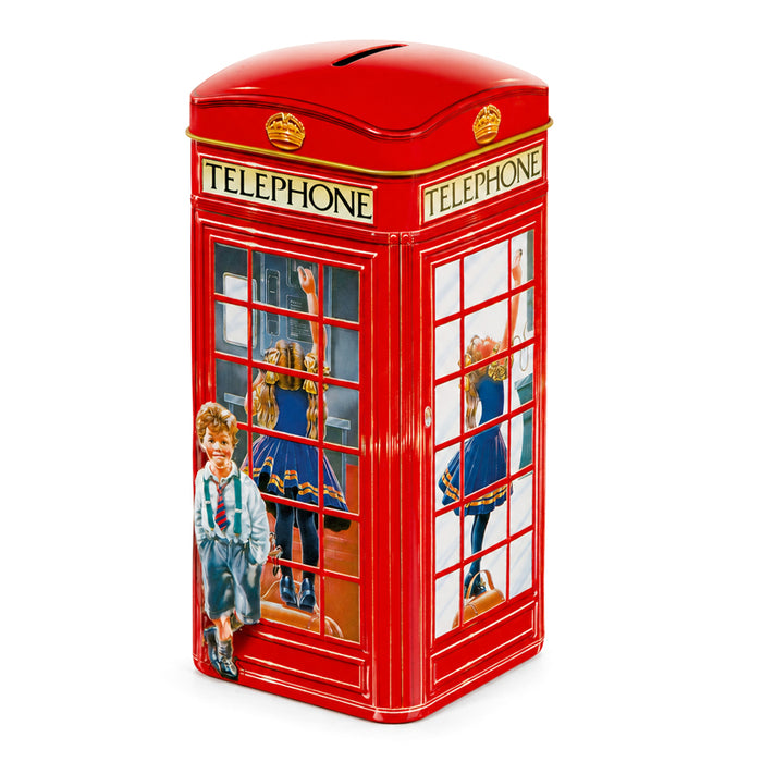 Salvadanaio "Cabina Telefonica" con Toffee inglesi 150g