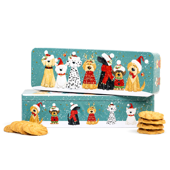 Scatola "Christmas Dogs" con Biscotti agli agrumi 225g