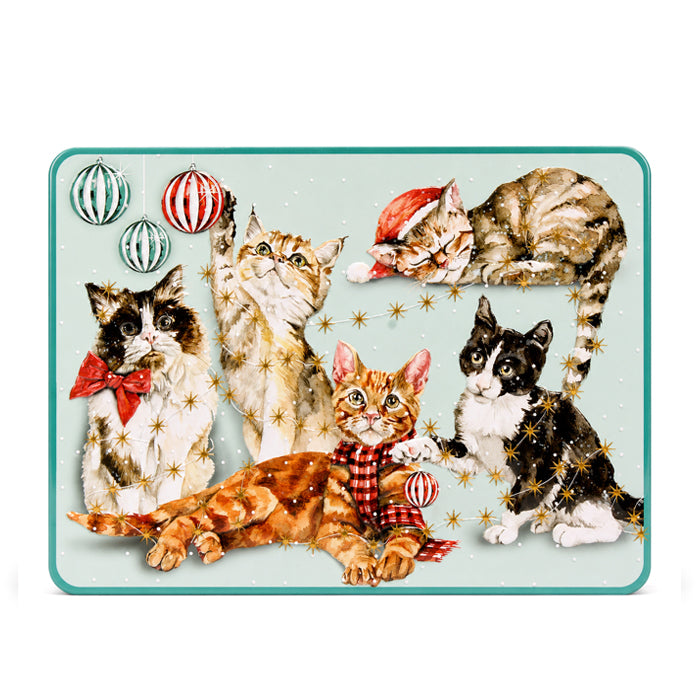Scatola "Cat Baubles" con biscotti inglesi 300g