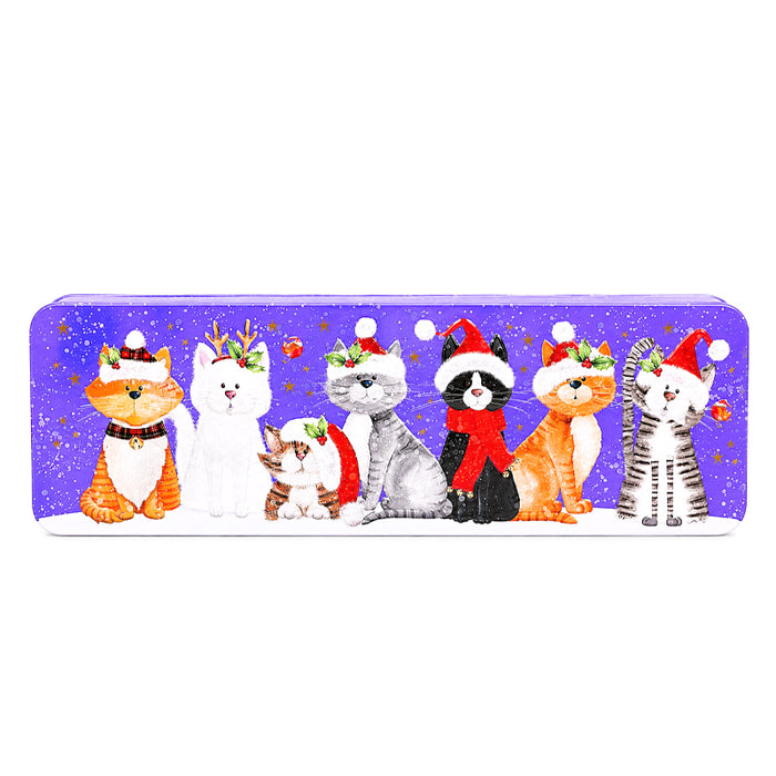 Scatola "Christmas Cats" con Biscotti allo zenzero 225g