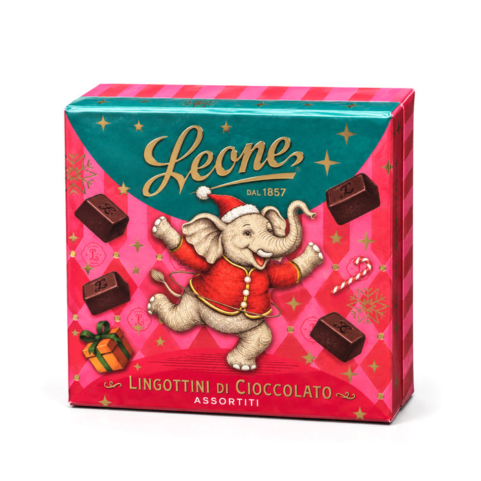 Scatola "Natale Leone" con cioccolatini 100g