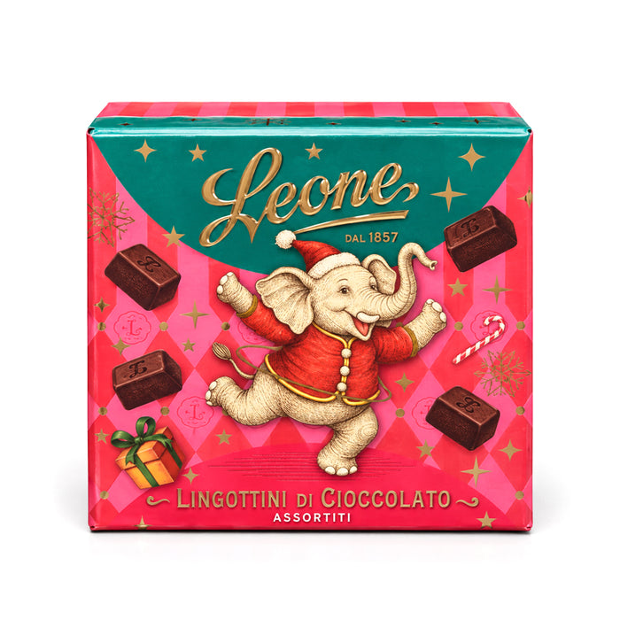 Scatola "Natale Leone" con cioccolatini 100g