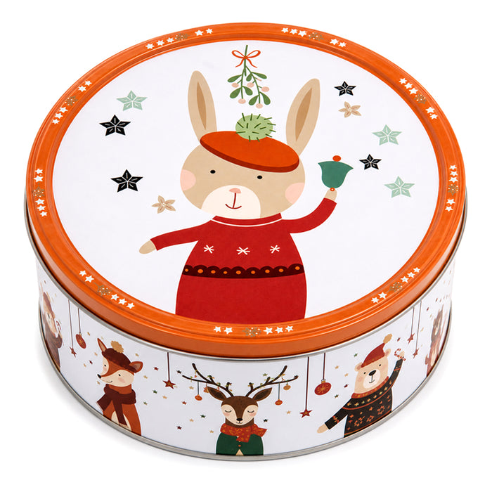 Scatola "Xmas Woodland" con biscotti 400g (Bunny)