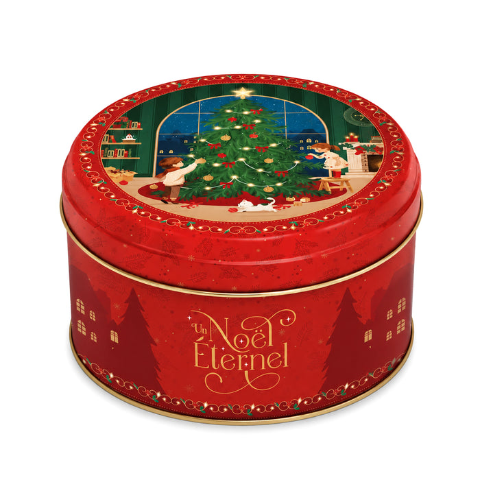 Scatola “Noël Éternel” con Biscotti e Cioccolatini 240g