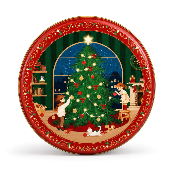 Scatola “Noël Éternel” con Biscotti e Cioccolatini 240g
