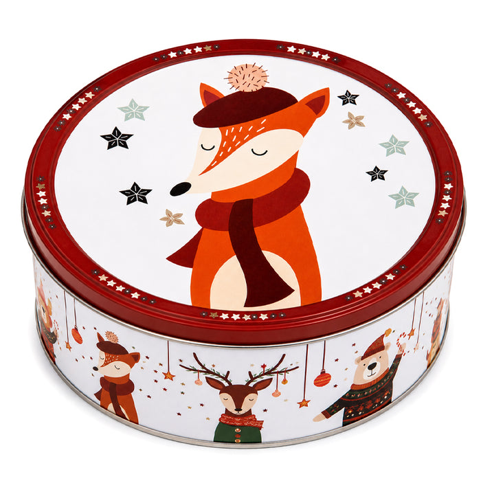 Scatola "Xmas Woodland" con biscotti 400g (Volpe)