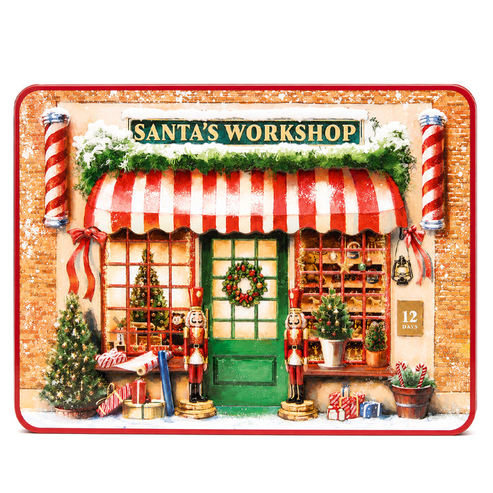 Scatola "Santa’s Workshop" con biscotti inglesi 300g