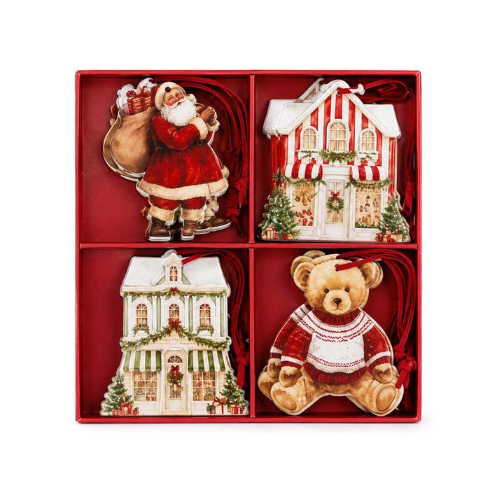 Set decorazioni in legno "Christmas Market"