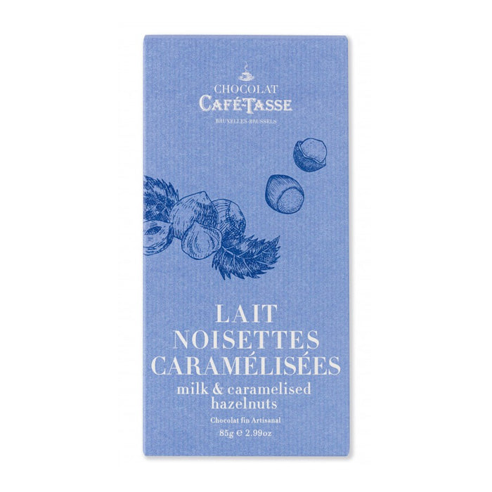 Tavoletta di cioccolato con nocciole caramellate 85g