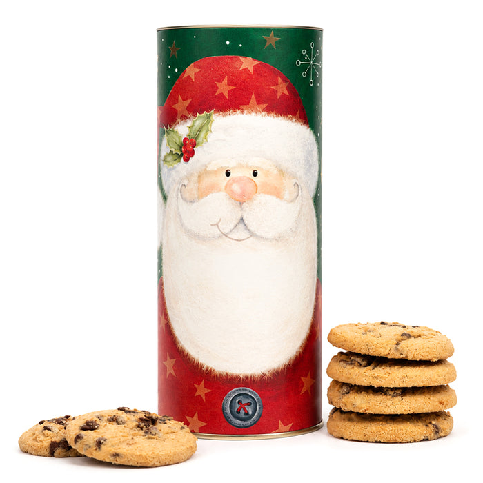 Tubo "Babbo Natale" con cookies al cioccolato 240g