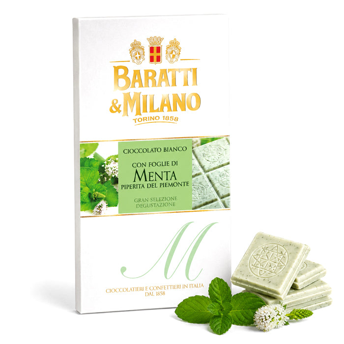 Tavoletta Cioccolato Bianco alla Menta 75g