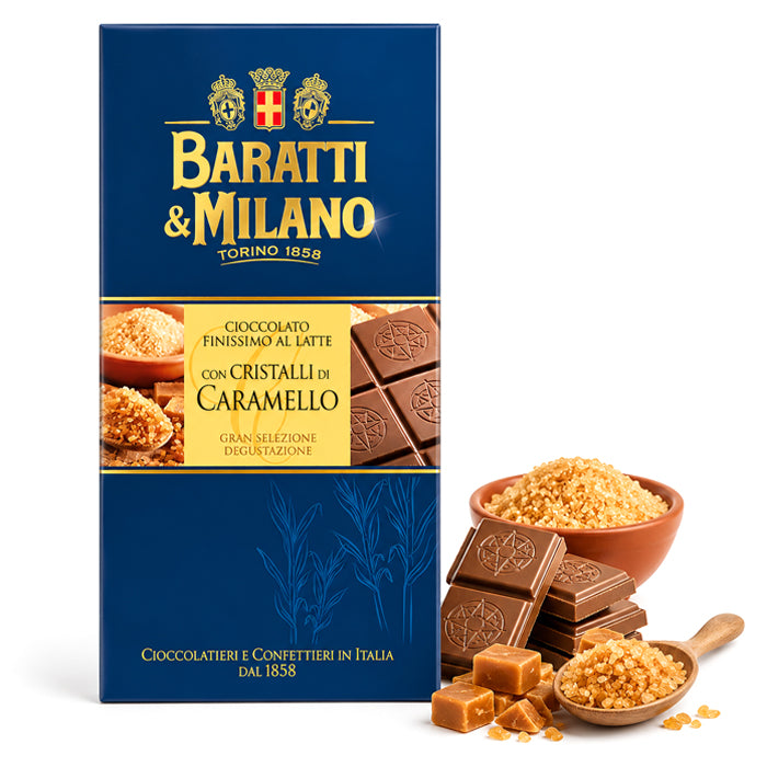 Tavoletta al Latte con Cristalli di Caramello 75g