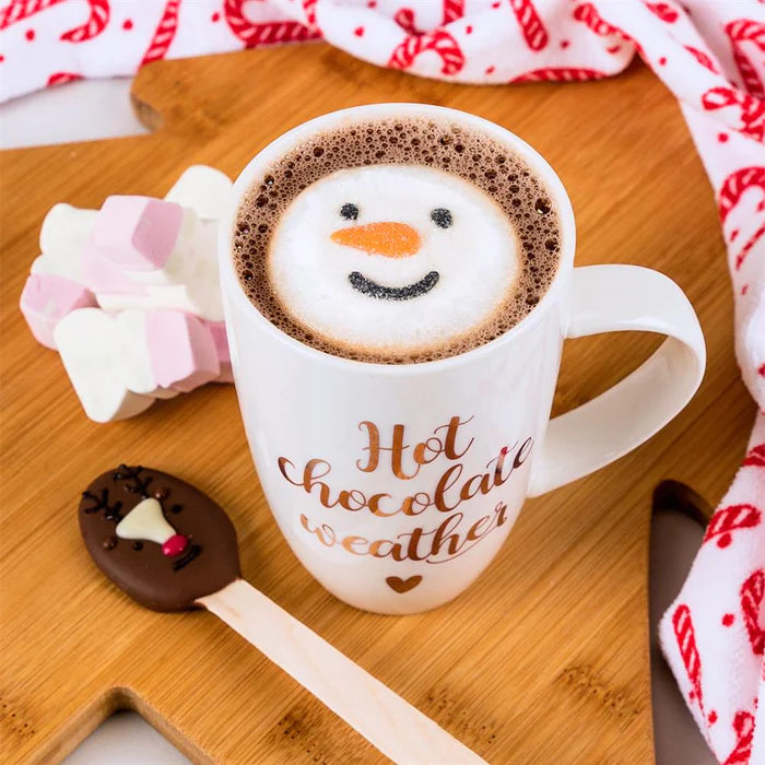 Topper 'Pupazzo di neve' di Marshmallow per Cioccolata calda 3x15g
