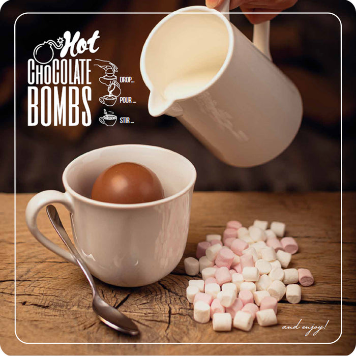 Hot Chocolate Bombs fondenti con Marshmallows 150g