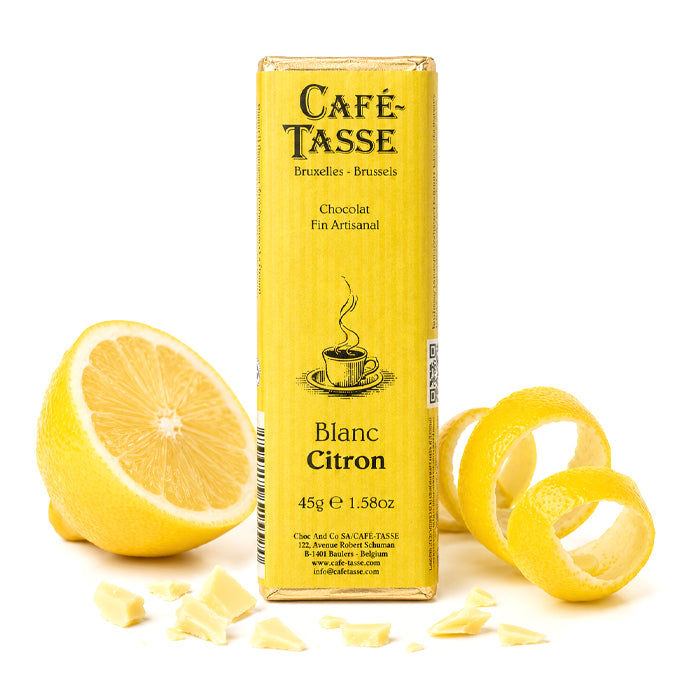 Barretta di cioccolato Bianco al limone 45g