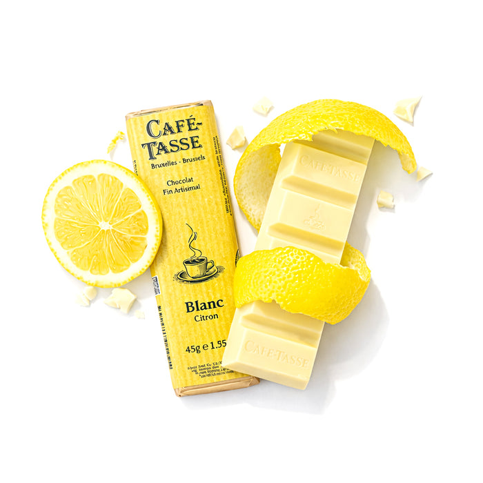 Barretta di cioccolato bianco al limone 45g