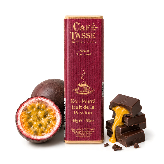 Barretta Fondente ripiena al Passion fruit 45g